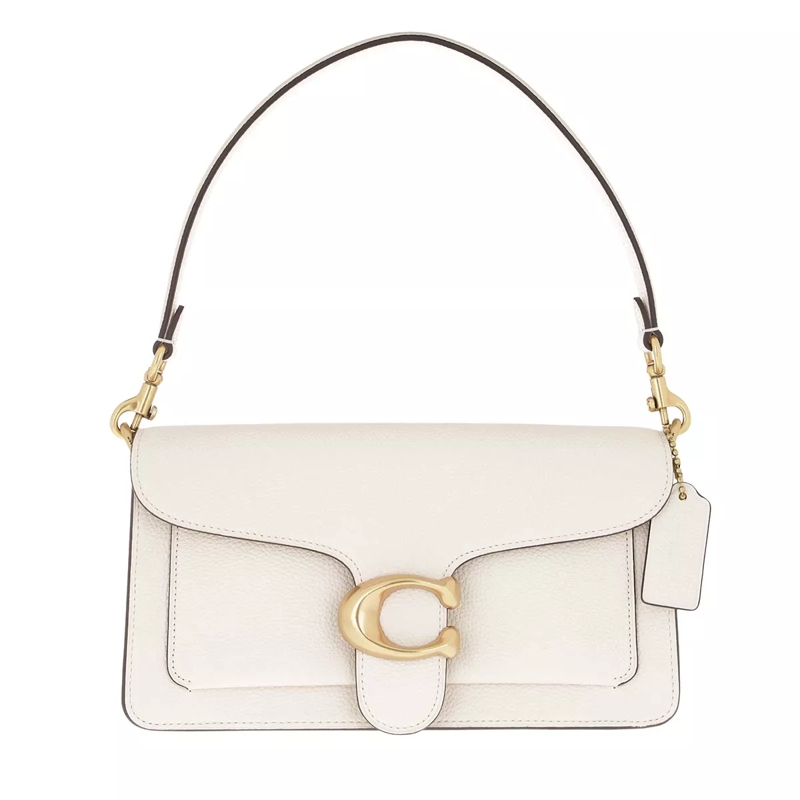Coach Satchel Polished Pebble Leather Tabby Shoulder Bag 26 Chalk 2