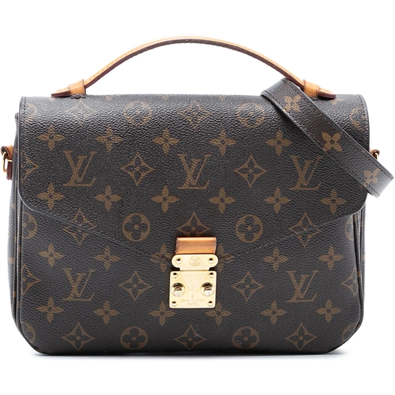 Louis Vuitton Schultertasche Monogram Pochette Metis braun