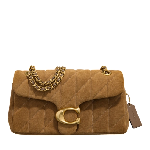 Coach Quilted Suede Tabby Shoulder Bag 26 With Chain Cedar Crossbodytas