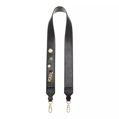 Karl Lagerfeld K/Pins Strap Black Gold Axelrem