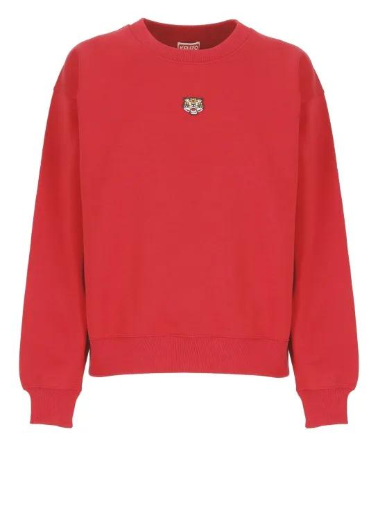 Kenzo - Lucky Tiger Sweatshirt - Größe M - rot