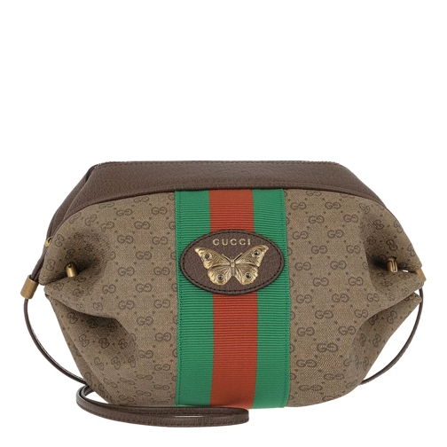 Gucci GG Mini Bag Web Butterfly Beige/Ebony Crossbody Bag