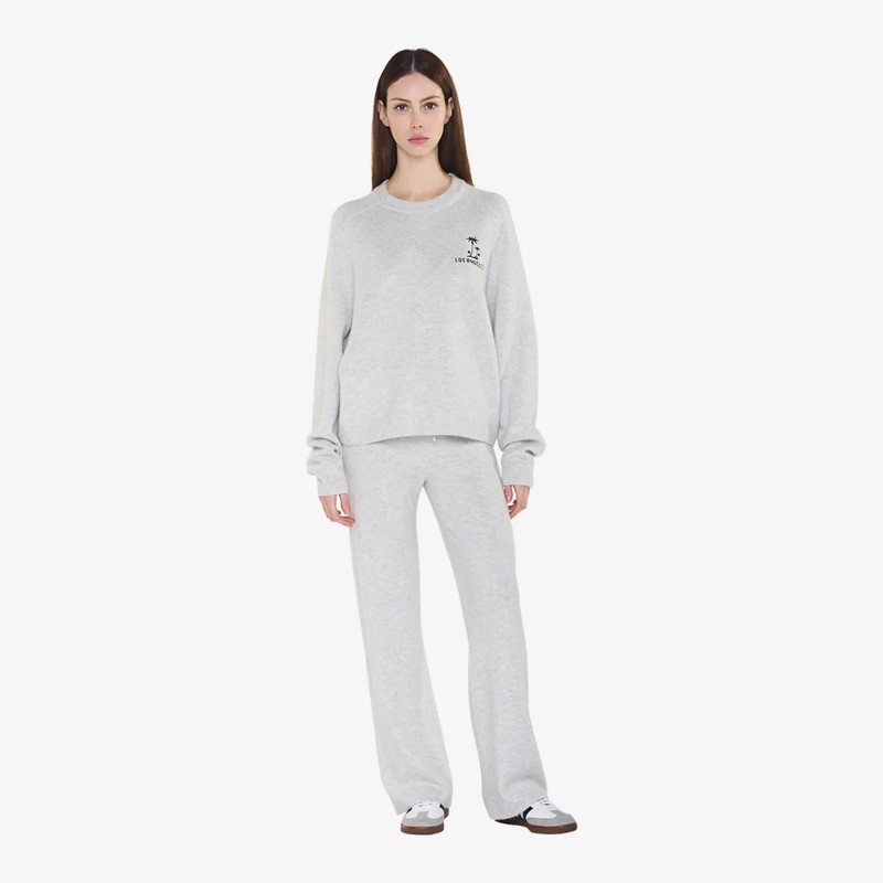 True Religion  - Lange Ärmel- Gerader Schnitt- Rippbündchen an  grau(Image 2)