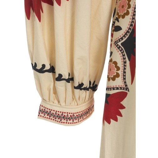 Farm Rio Robes midi Maxi dress 'Cashew Mandala' beige (Image 4)