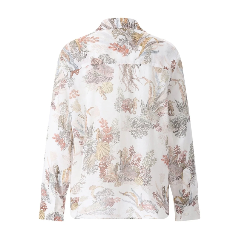 Riani Bluse Hemdbluse aus Baumwolle mehrfarbig(Image 2)