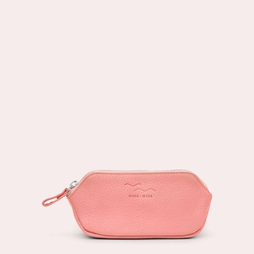 mine mina MATILDA - die kleine Kosmetiktasche aus Leder für  Altrosa Beautycase