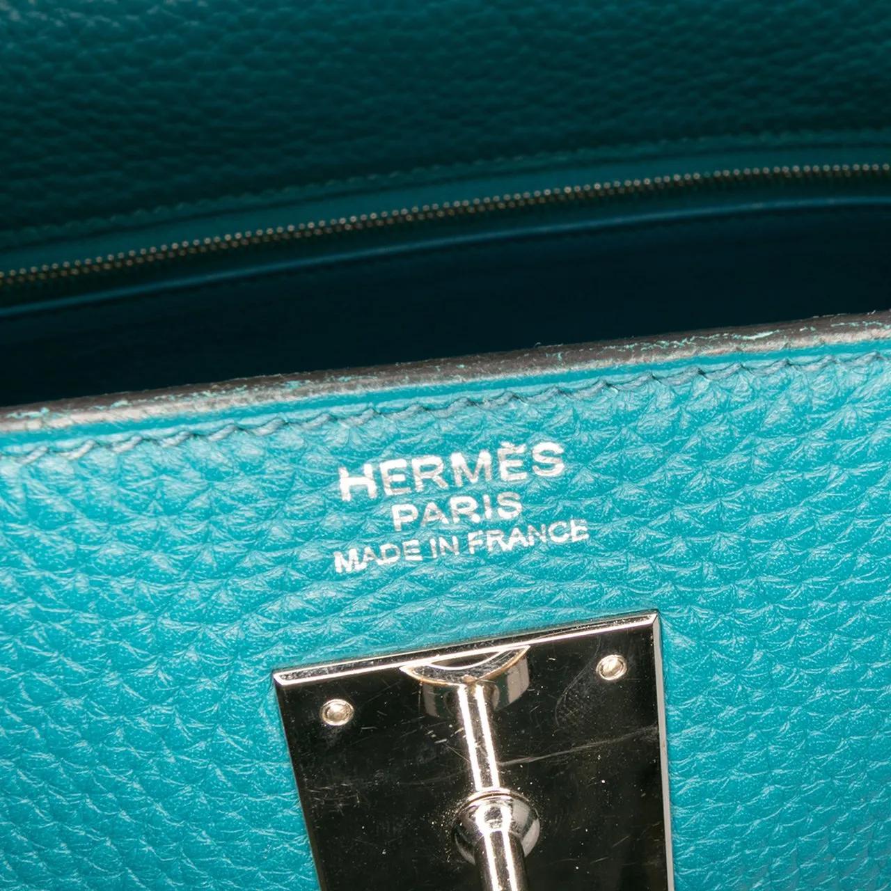 Thumbnail - Hermès Hobo Bags - Clemence Kelly II Retourne 32 - Gr. unisize - in Blau - für Damen