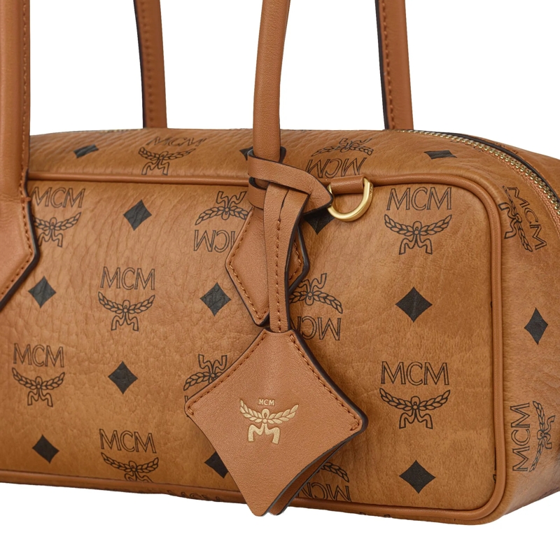 MCM Schultertasche Aren Vi Shouler Bag Sml Co Cognac(Image 5)
