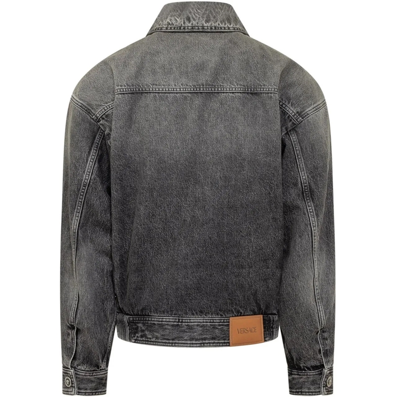 Versace Veste en jean Blusa in Denim dunkelgrau(Image 2)