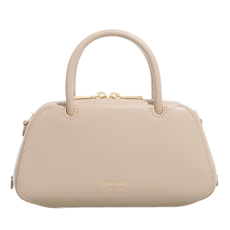 Kate Spade New York Crossbody Bag Grace Fine Grain Leather Mini East West Crossbody Timeless Taupe