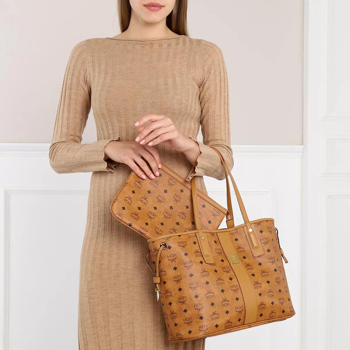 Medium Reversible Liz Shopper in Visetos Cognac