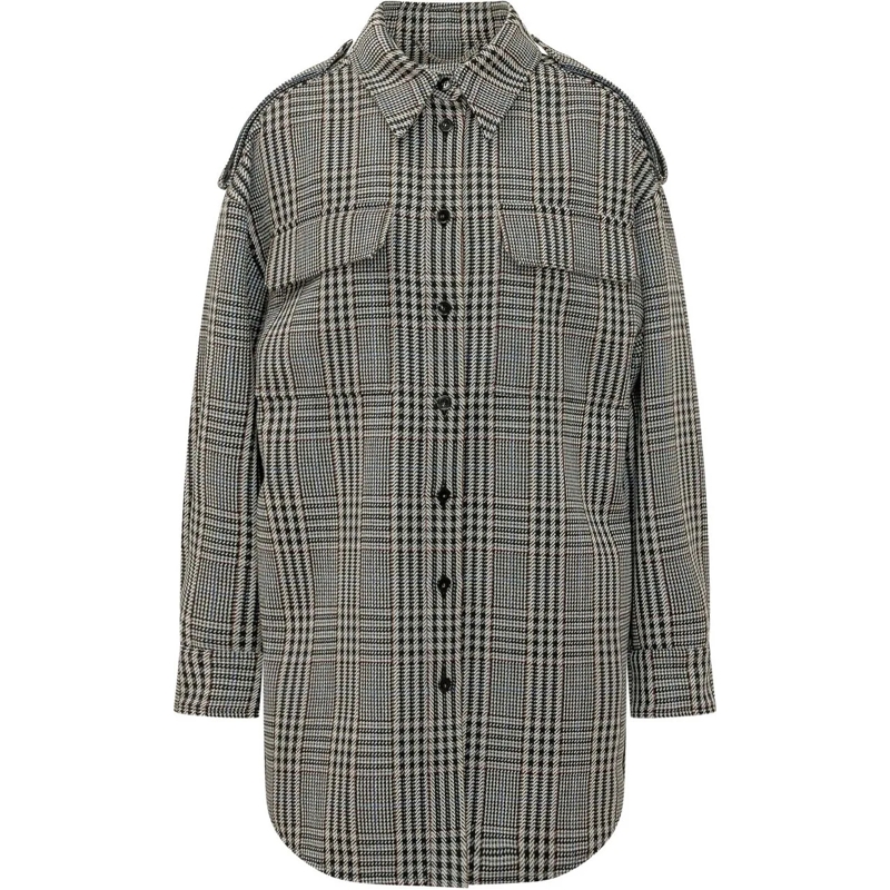 Stella McCartney Veste de transition Sovracamicia Check con Tasche grau