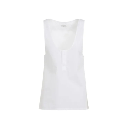 Saint Laurent  White Cotton Top White