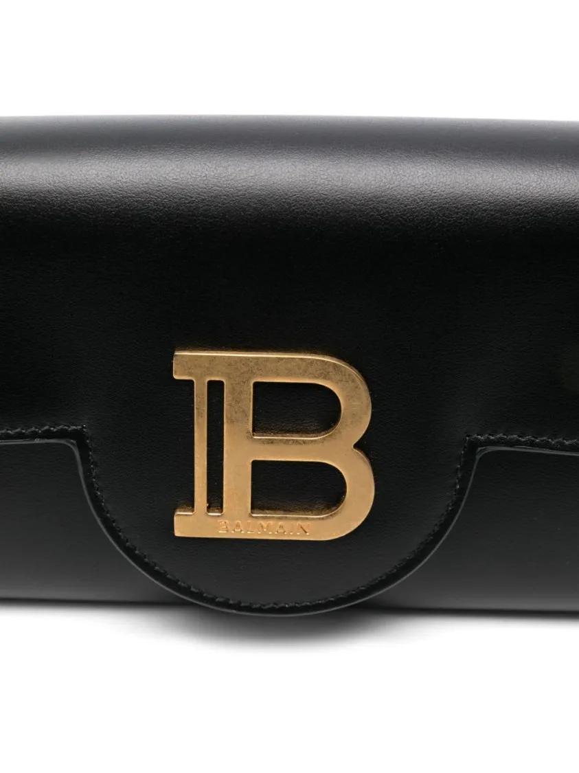 Balmain Hobo bags Foldover Black Shoulder Bag in zwart