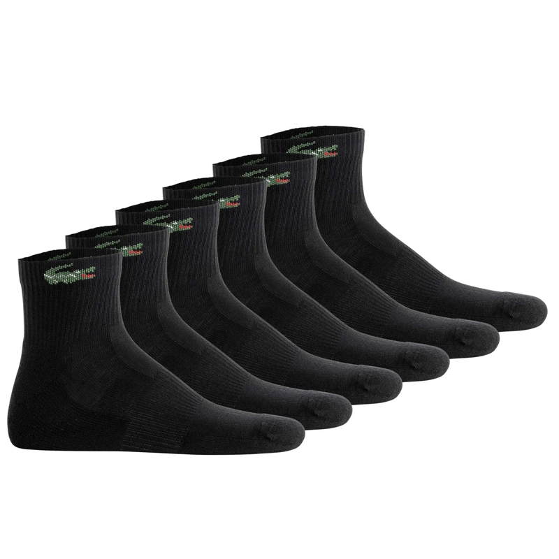 Lacoste  LACOSTE Unisex Sneakersocken im praktischen 6er Pa schwarz