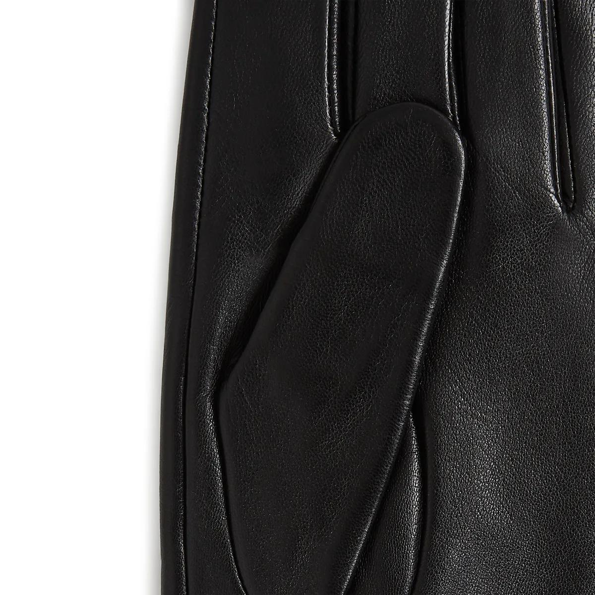 Thumbnail - Karl Lagerfeld Handschuhe - K/ESSENTIAL HANDSCHUHE MIT REISSVERSCHLUSS - Gr. L - in Schwarz - für Damen