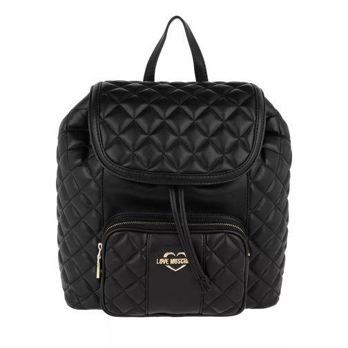 Love Moschino Quilted Nappa Backpack Nero Rugzak