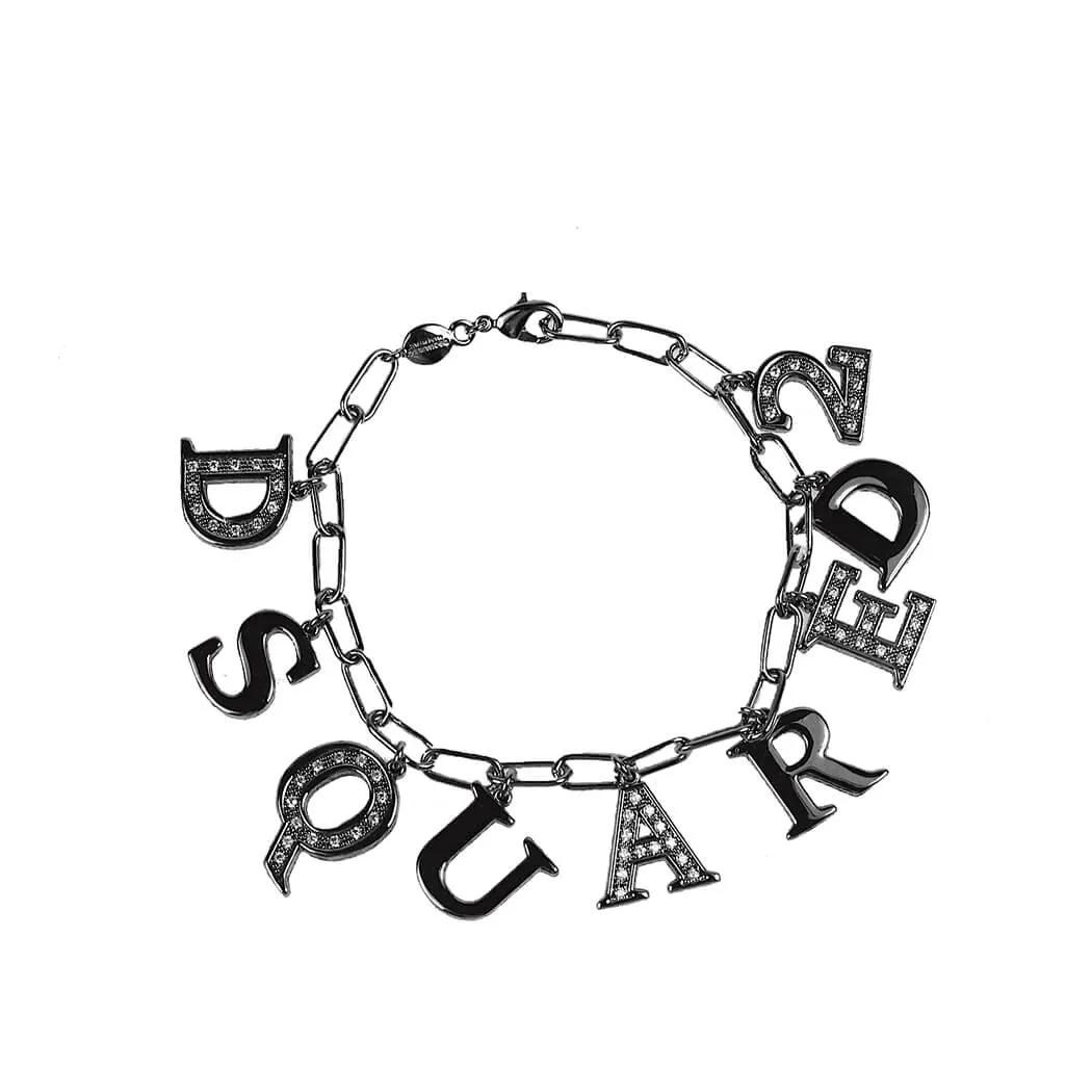 Dsquared2 Armband - DSQUARED2 TBD 09 STRASSSTEIN ARMBAND - Gr. ONE SIZE - in Silber - für Damen