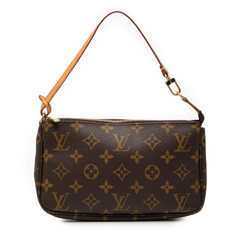 Louis Vuitton Schultertasche Monogram Pochette Accessoires braun