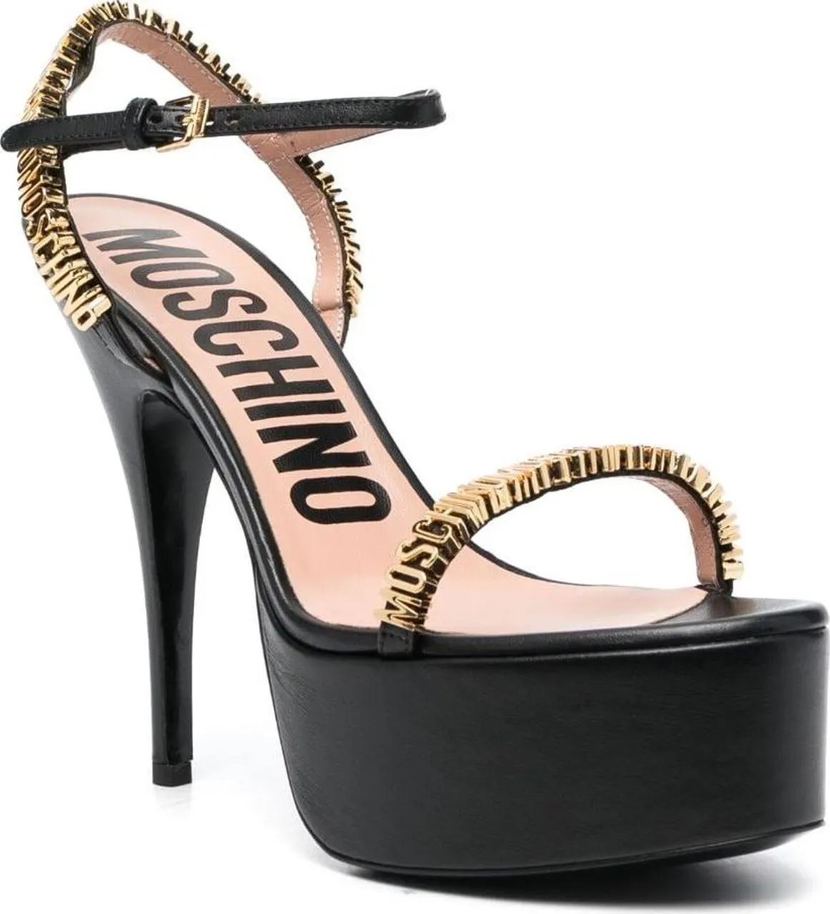 Moschino Slipper & Pantoletten - Sandals Black - Gr. 37,5 (EU) - in Schwarz - für Damen