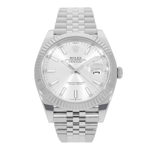 Rolex Automatikuhr Datejust Silber