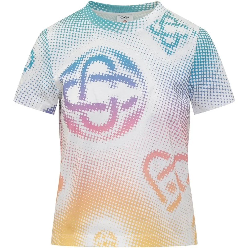 Casablanca T-shirt T-Shirt Logo Halftone mehrfarbig