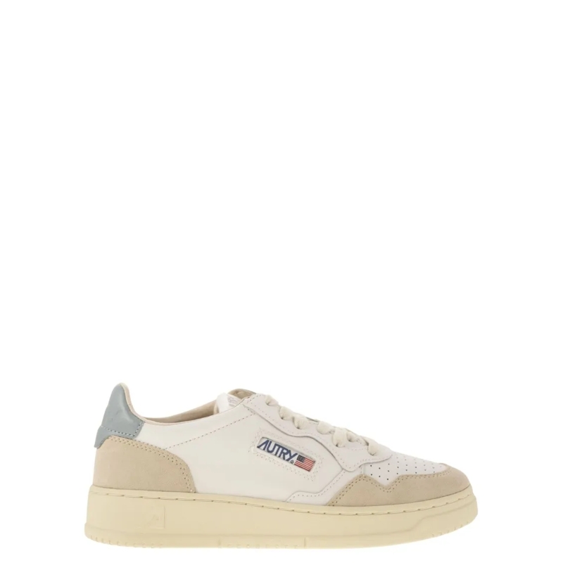 Autry International Lage-top sneaker Medalist Low - Leather And Suede Sneakers White