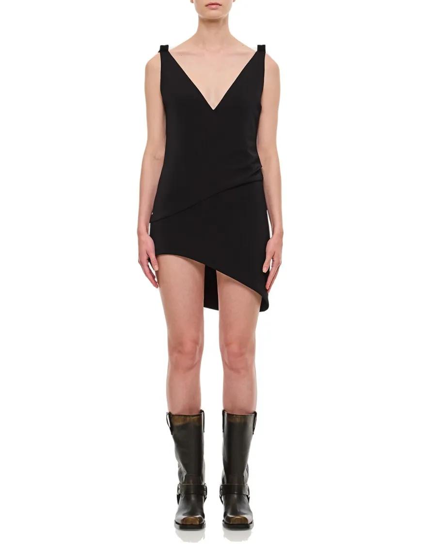 J.W.Anderson - V-Neck Sleaveless Mini Dress - Größe 12 - schwarz