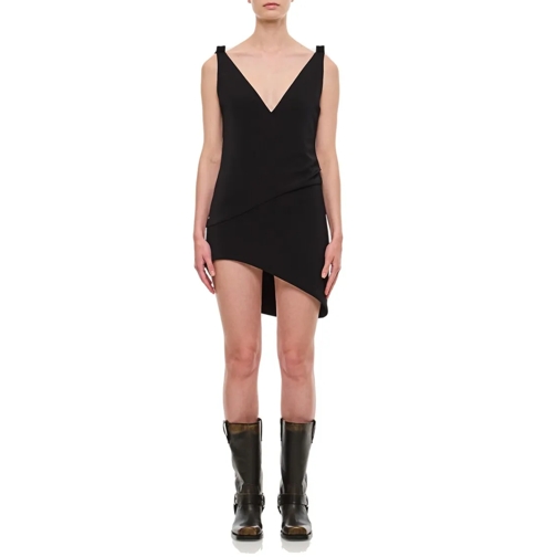 J.W.Anderson V-Neck Sleaveless Mini Dress Black Miniklänningar