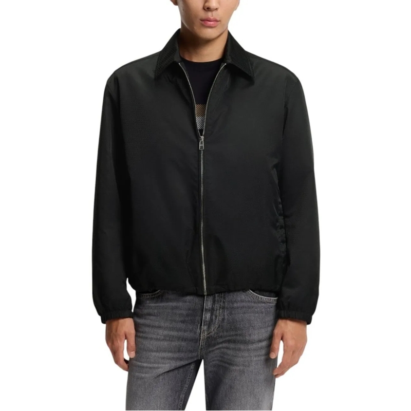 Boss Daunenjacke Heren Jas schwarz