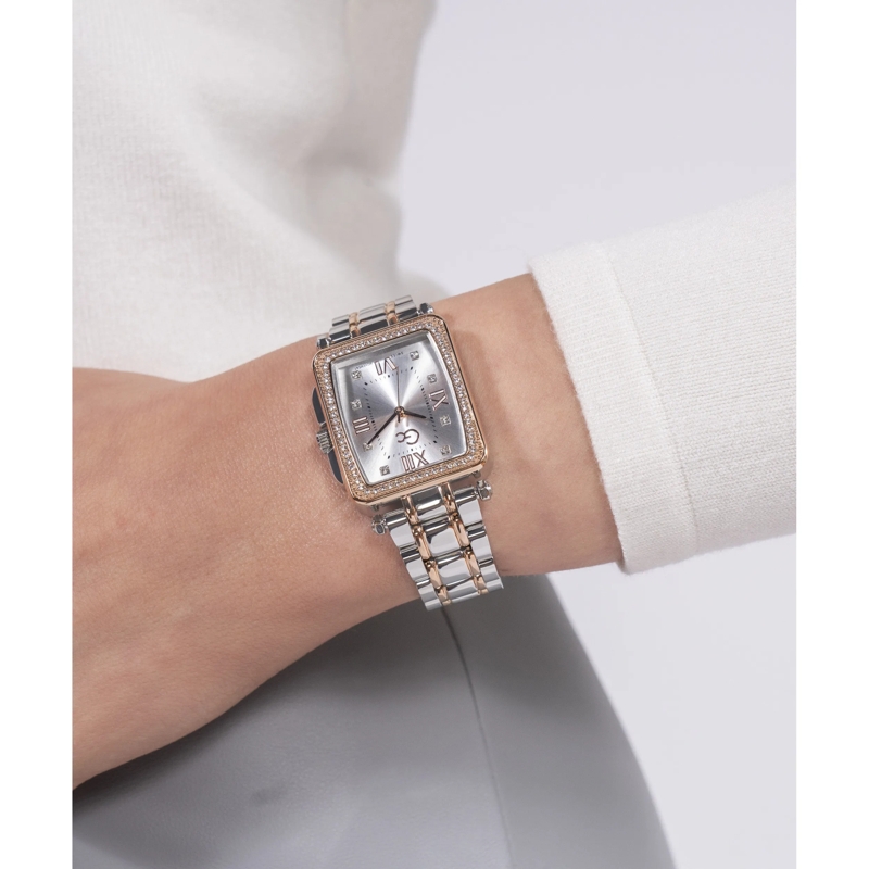 GC Quarzuhr Quarz-Analoguhr Gc Plaza silber(Image 5)