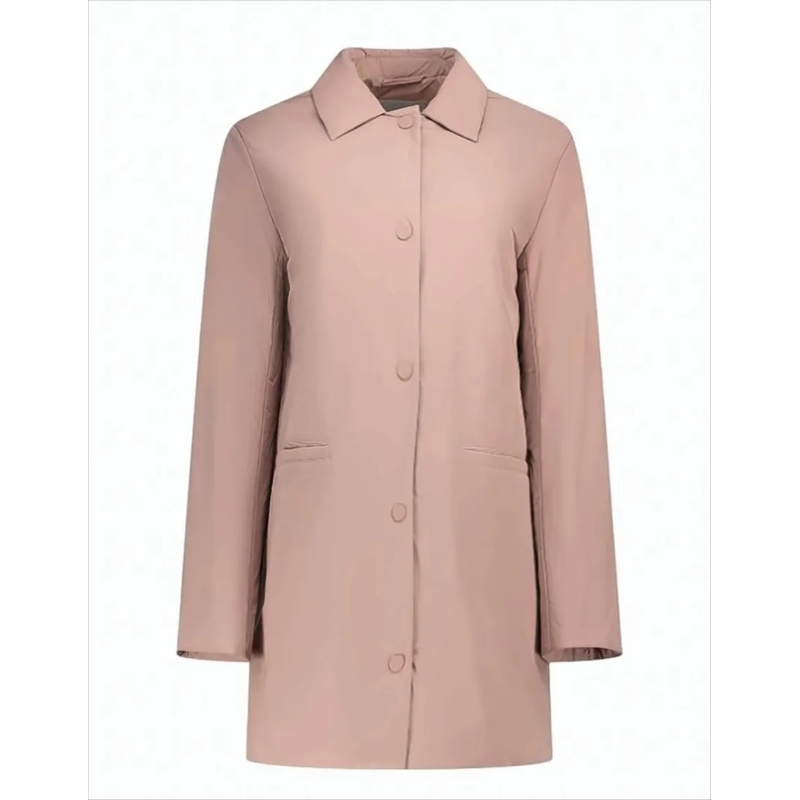 Max Mara Bontjassen Soft Pink Jacket With Classic Collar White
