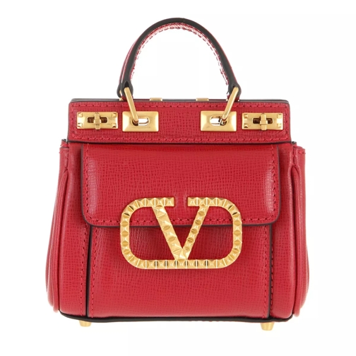 Valentino Garavani Rockstud Alcove Mini Handle Bag Rouge Pur Micro Bag