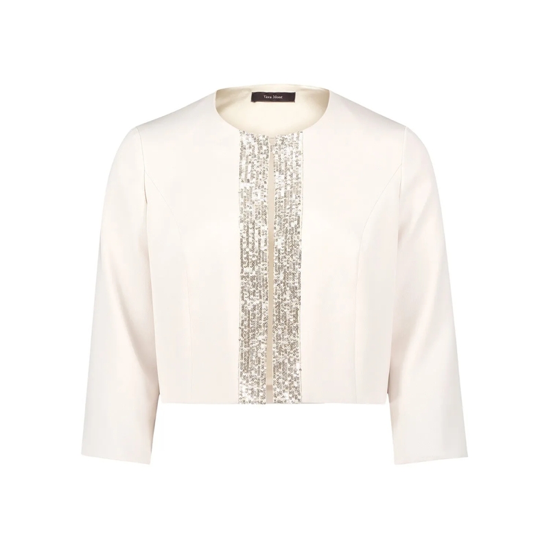 Vera Mont Blazer Kurzer Blazer Creme