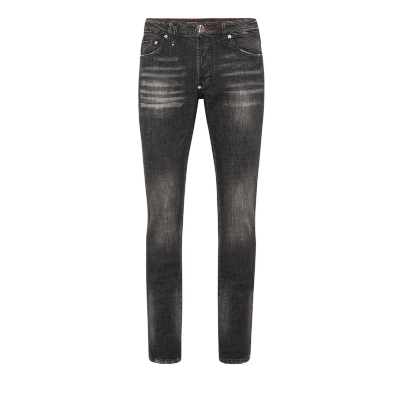 Philipp Plein Jeans mit geradem Bein Jeans Regular Fit Racing schwarz