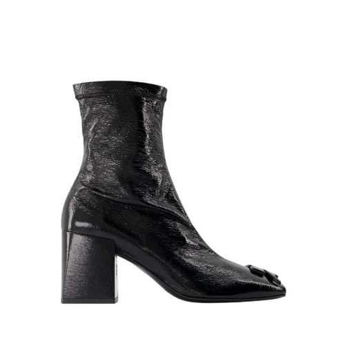 Courrèges Reedition Ankle Boots - Vinyl - Black Black Stivale