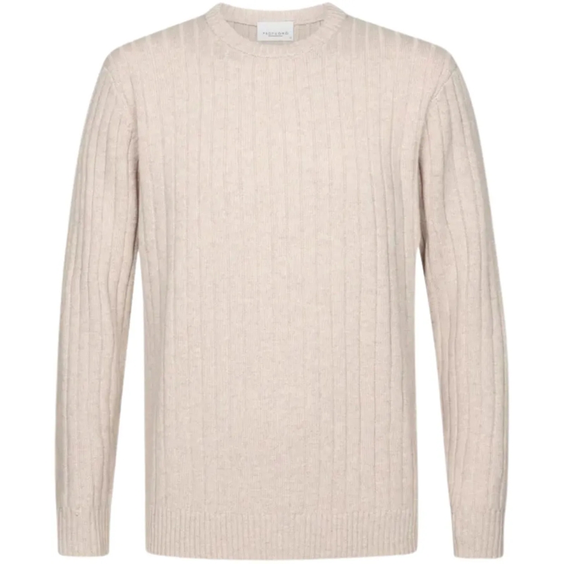 PROFUOMO Weste Profuomo  Lange Mouw Overhemden Zand Ppwj30020 beige