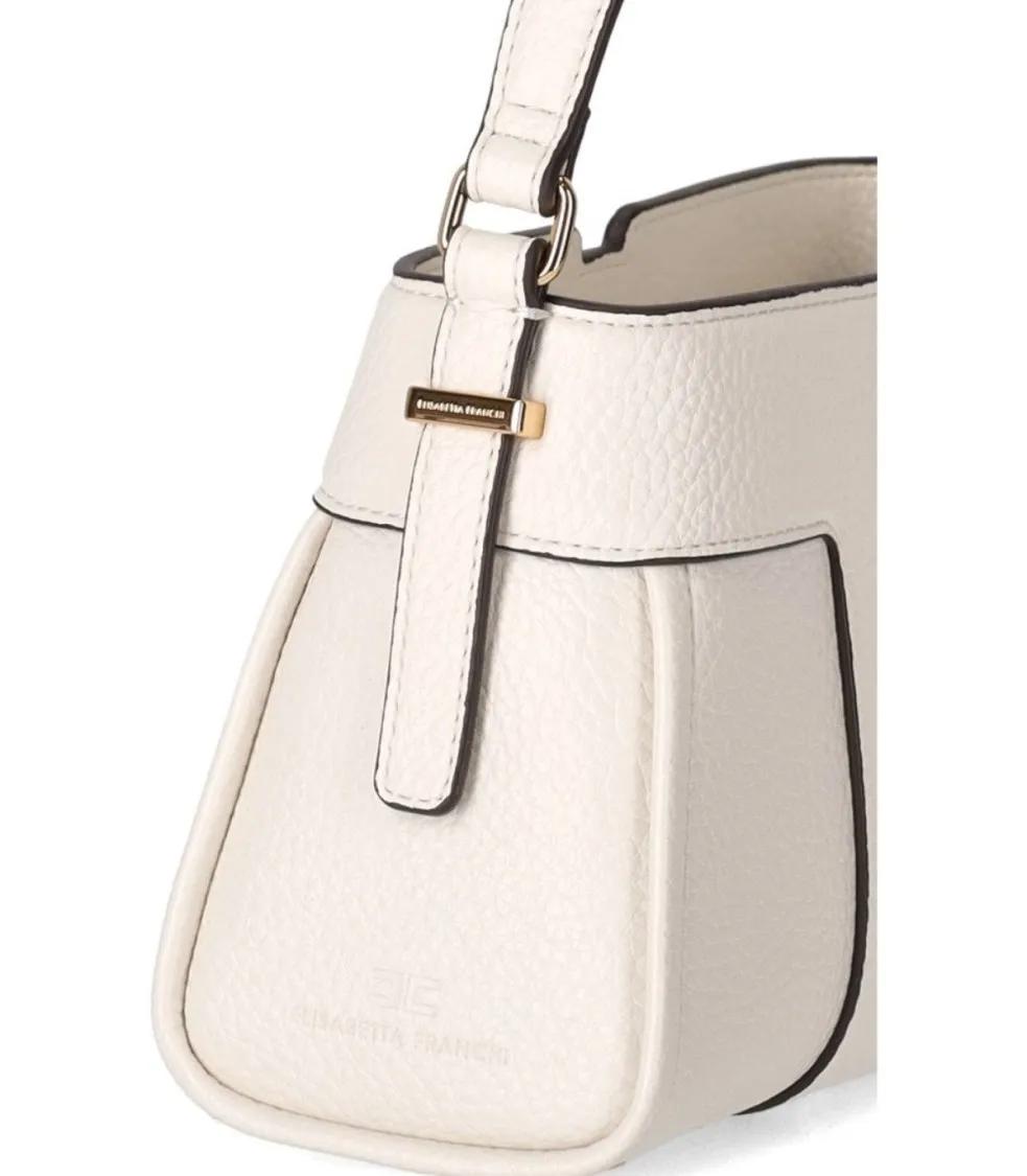 Elisabetta Franchi Crossbody bags Ivory Small Handbag White in beige