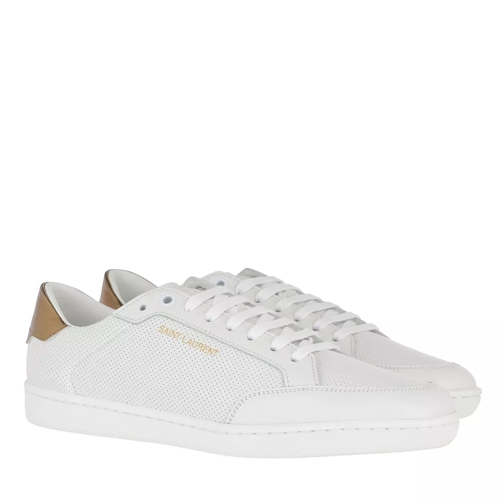 Saint Laurent Andy Sneakers White/Gold Low-Top Sneaker