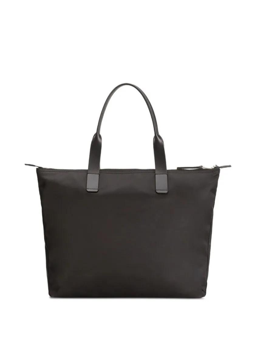 Thumbnail - Dolce&Gabbana Shopper & Totes - Rectangular Black Tote Bag With Zippered Closure - Gr. unisize - in Schwarz - für Damen