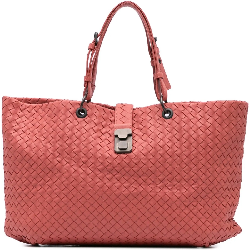 Bottega Veneta Fourre-tout Medium Nappa Intrecciato Capri Tote rot
