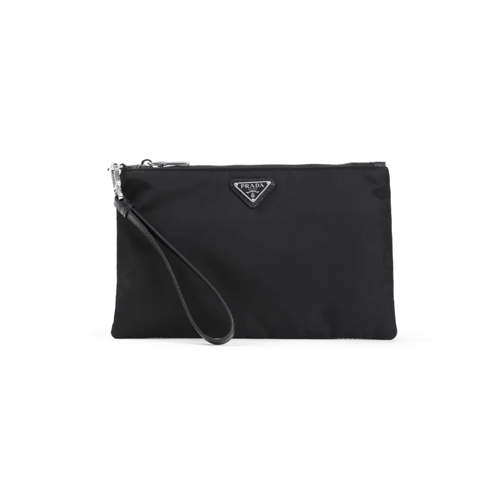 Prada Pochette Black Re-Nylon Pouch Black