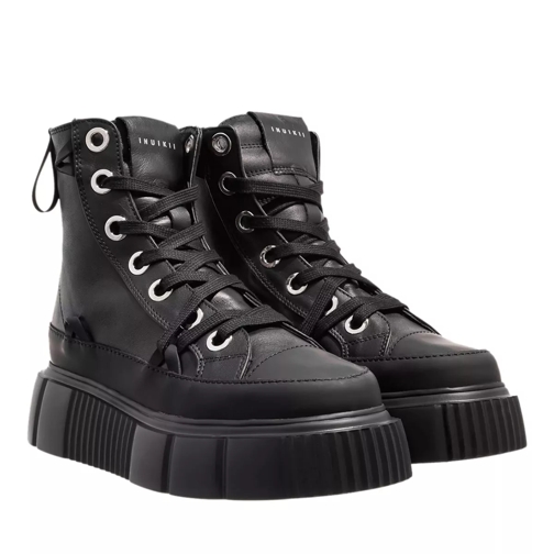 INUIKII Leather Matilda Black High-Top Sneaker