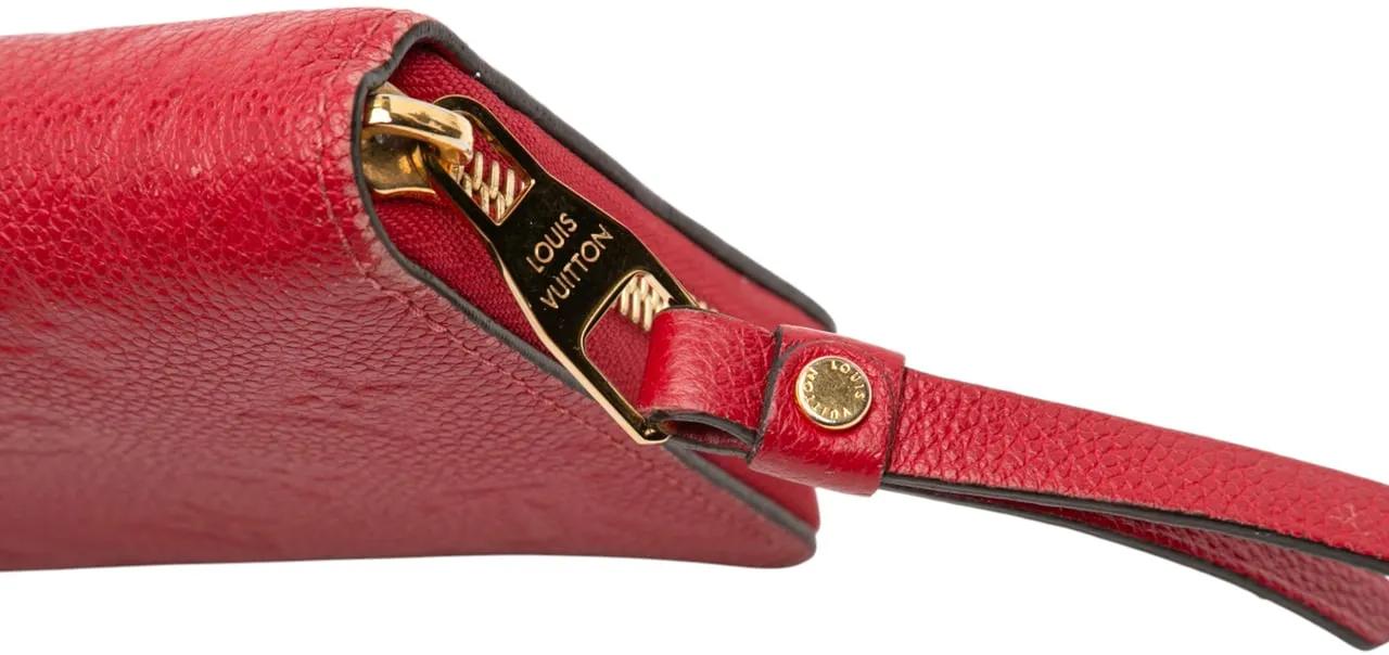 Thumbnail - Louis Vuitton Portemonnaie - Monogram Empreinte Zippy Long Wallet - Gr. unisize - in Rot - für Damen