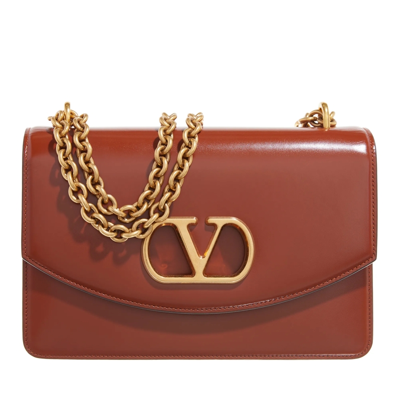 Valentino Garavani Schultertasche Shoulder Bag Vain Brandy