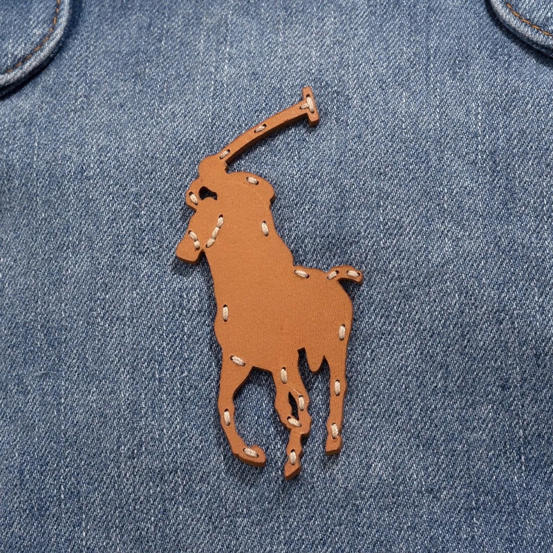 Polo Ralph Lauren Shopper Md Blpt Tte-Tote-Medium Wash(Image 4)