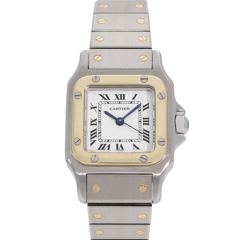 Cartier Automatikuhr Santos Weiß
