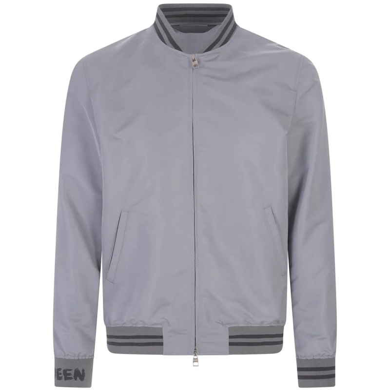 Alexander McQueen T-Shirt Alexander McQueen Bomber Jacket grau