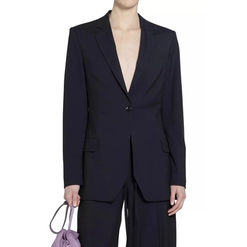 Loewe Cut-Out Tailored Blazer Blue 