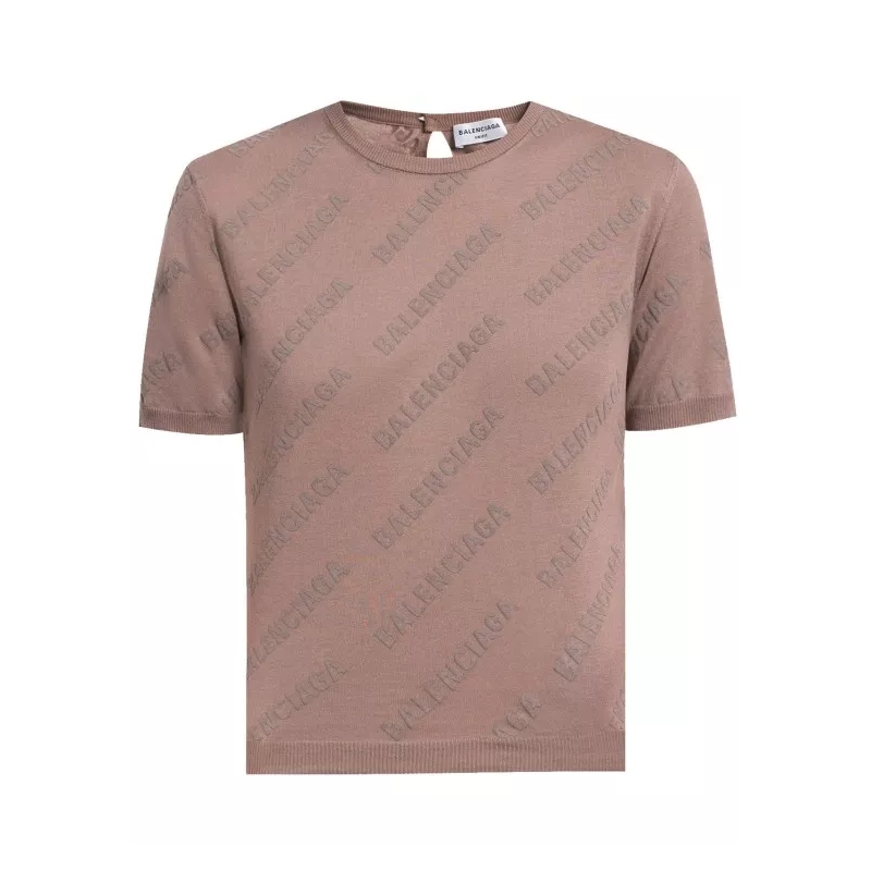 Balenciaga Casual top Knitted Top Pink
